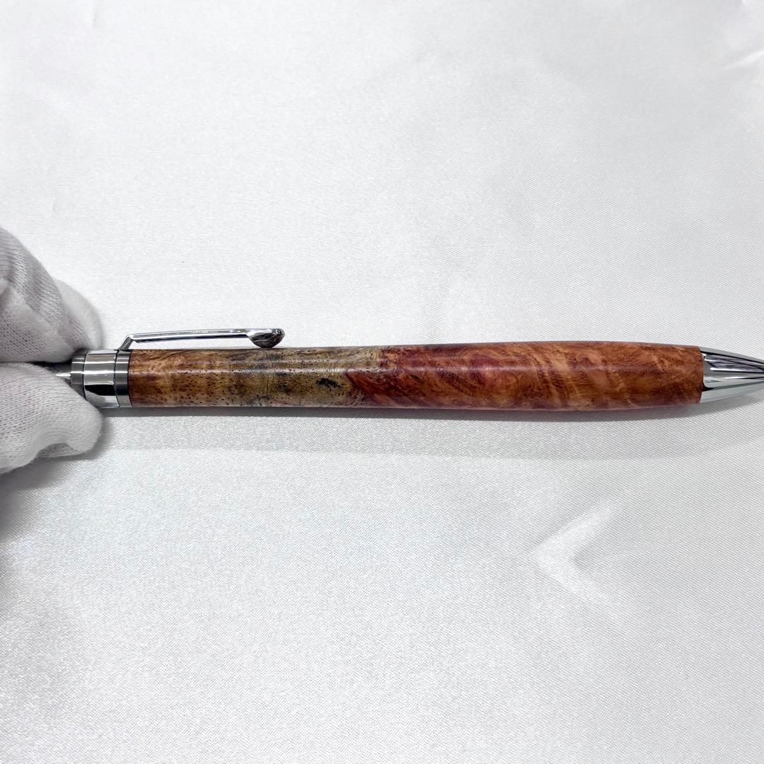 新品未使用】工房楔 花梨紅白 こぶ杢 ペンシル イベント杢 シャープペン
