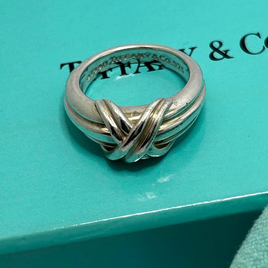 【店舗クリーニング済】TIFFANY&CO. シグネチャーリング　シルバー　7号