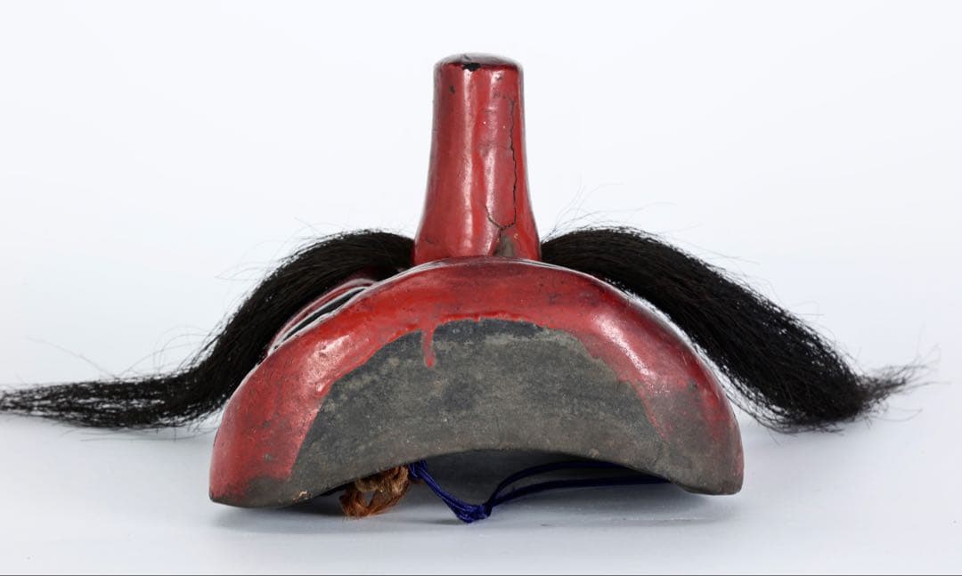 木彫神楽面 小天狗 赤天狗 古面 縁起物 魔除け 能面 狂言面 古美術