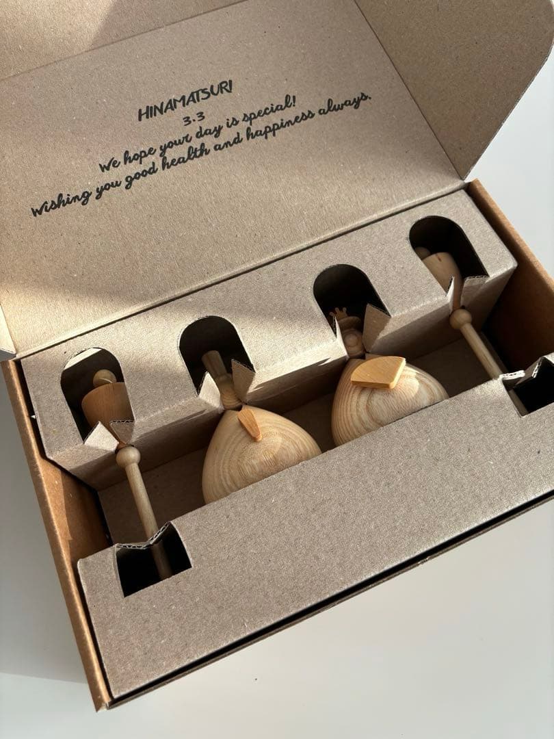 【新品/正規品】lemi toys木製雛人形　コンパクト　おひなさま