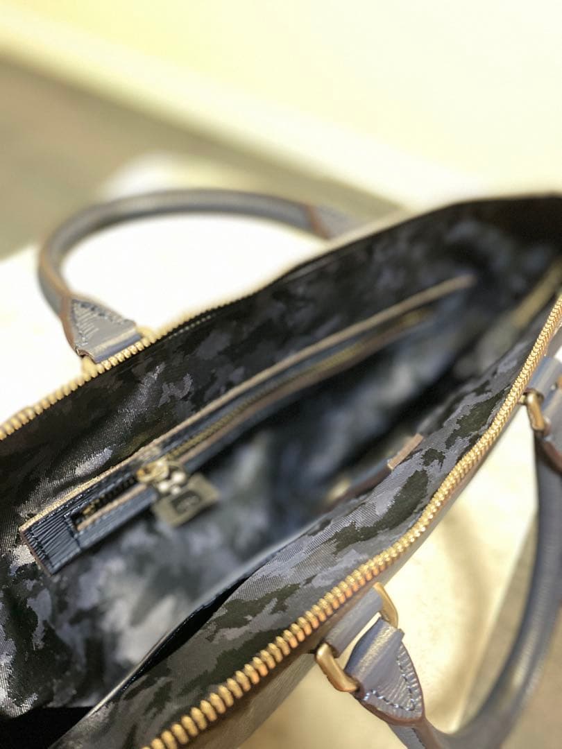 アニアリ　aniary ネイビー レザー ビジネスバッグ　美品　キレイ