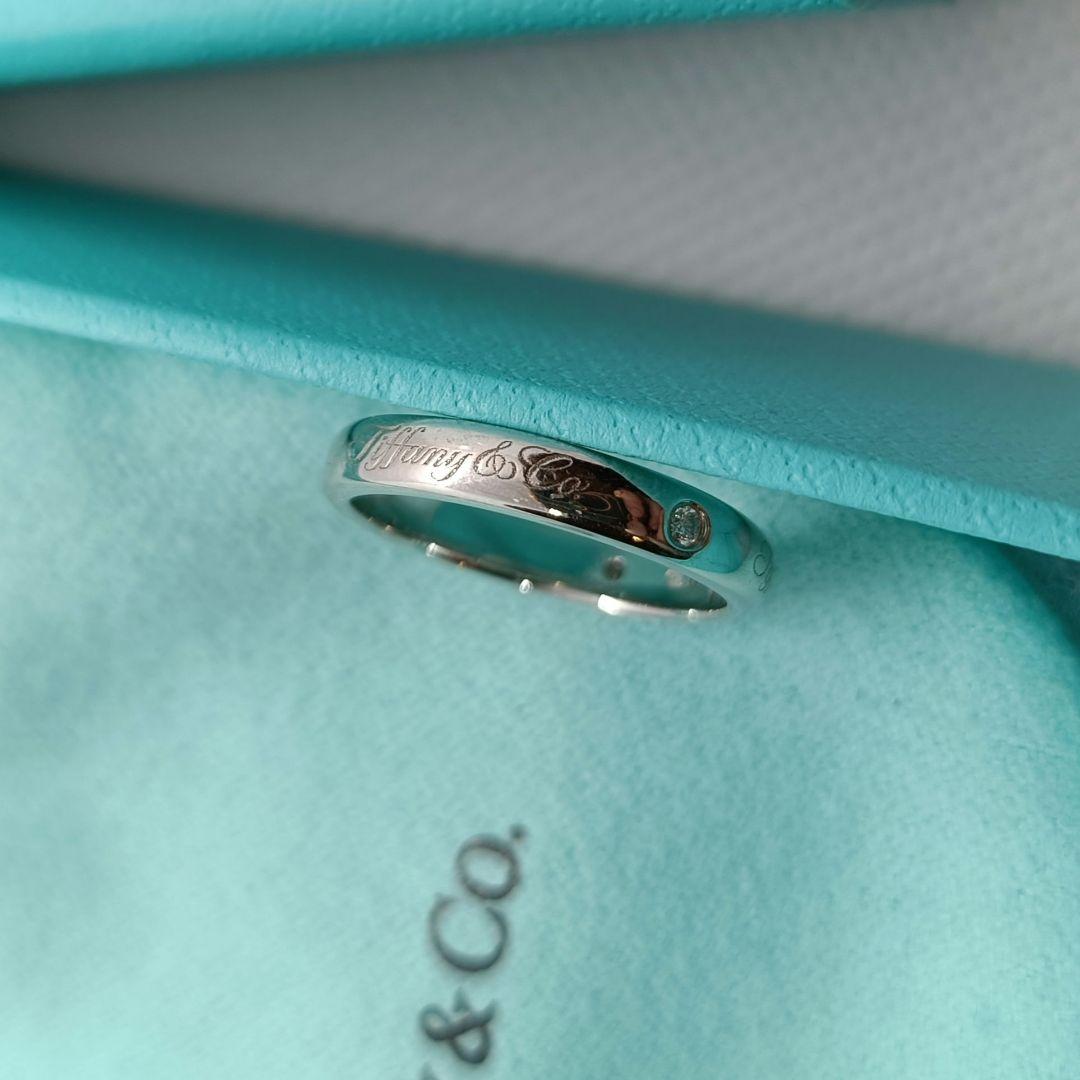 極美品✨️ティファニー　リング　7.5号　ダイヤ　3石　PT950　プラチナ