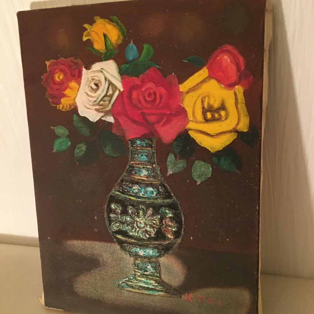 油絵手描き4号カンバス