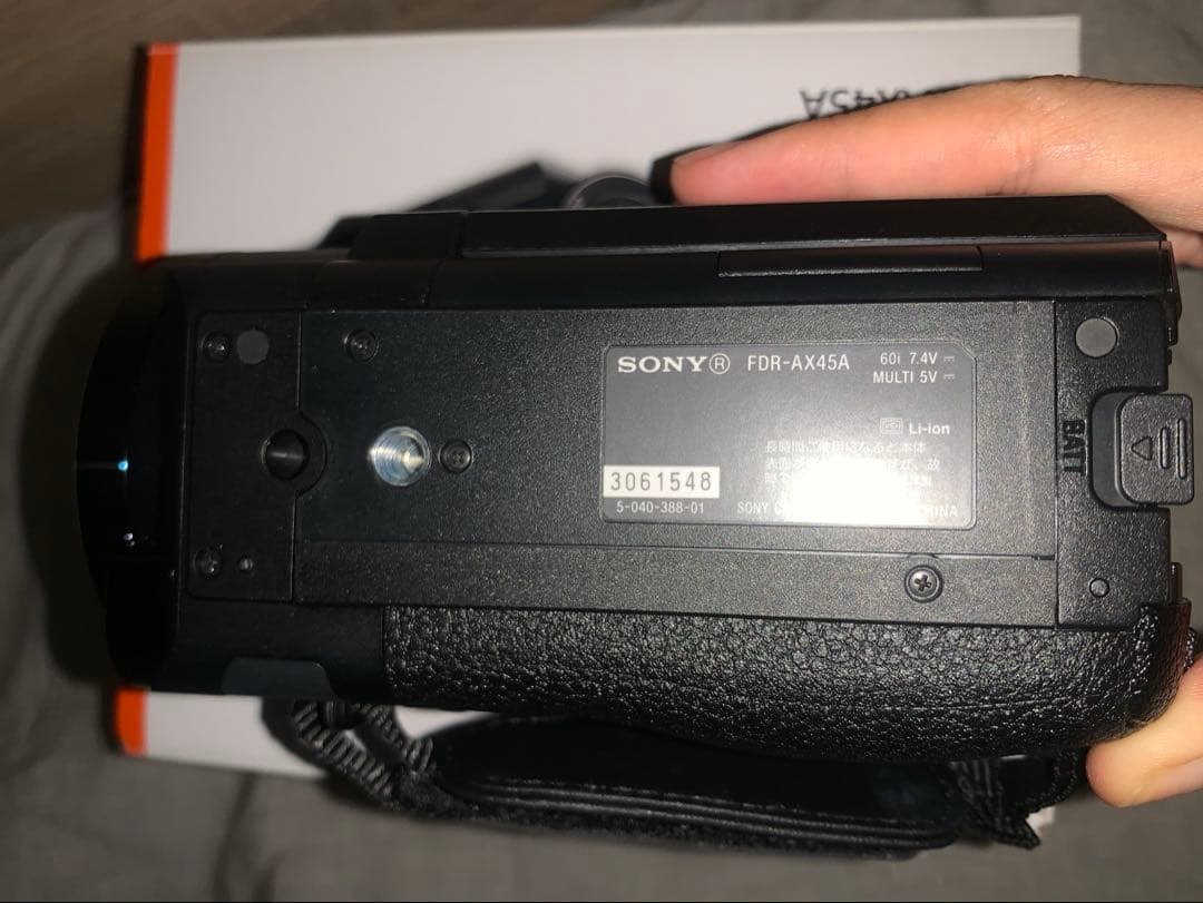 三脚なし　SONY 4K ハンディカム FDR-AX45A