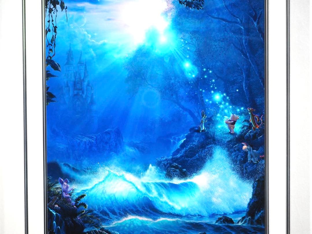 真作□クリスチャンラッセン ディズニー 版画 ウィニーザプー マジック