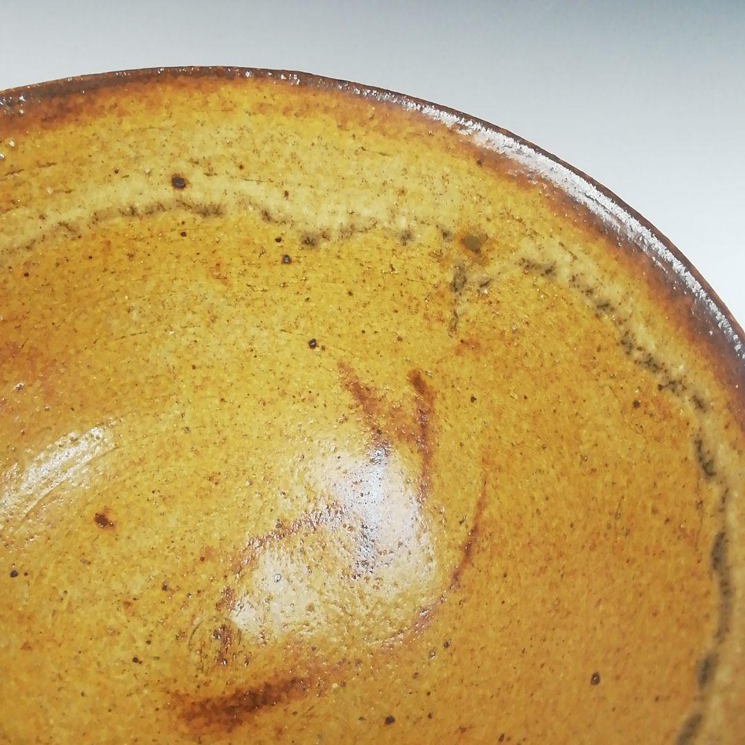 T633 茶碗 『刷毛目 平茶碗』『渡辺六郎』 共箱 抹茶碗 茶道具