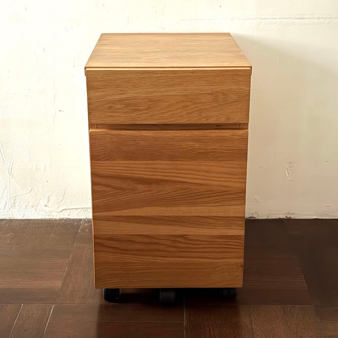 【廃盤】無印良品 木製デスクキャビネット オーク材 木製デスクキャビネット | 無印良品