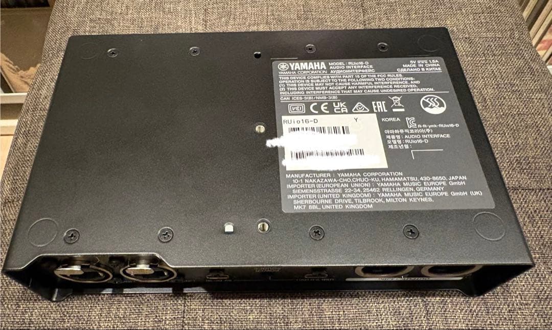 美品 YAMAHA RUio16-D USBオーディオインターフェイス - メルカリ