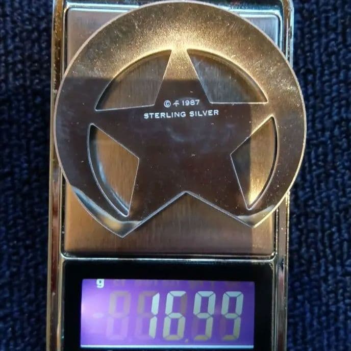アメリカ連邦保安官バッジ6種 スターリングSV 約123g フランクリンミント