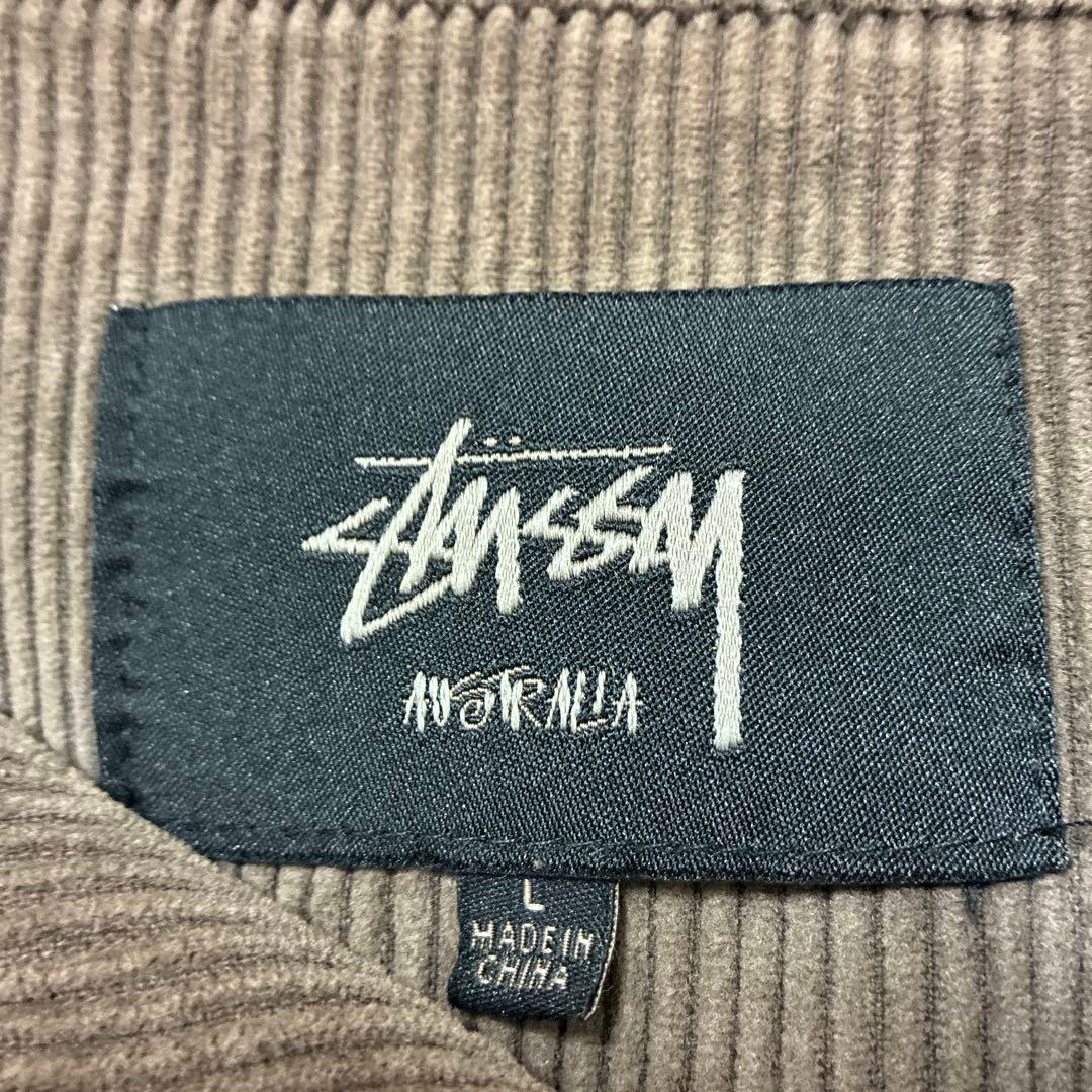 STUSSY コーデュロイ ジャケット グレー
