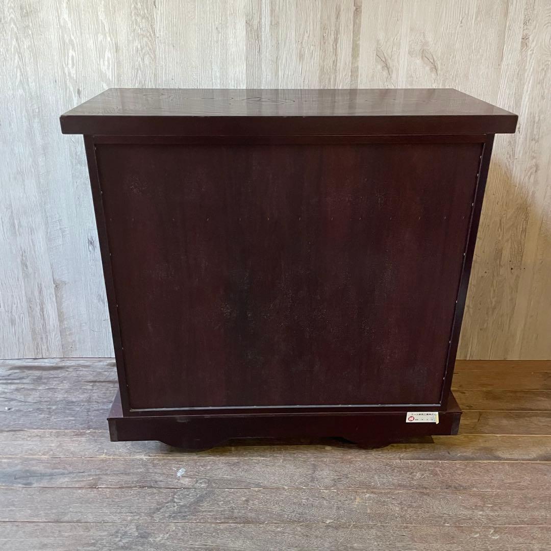 飛鳥工芸家具 車箪笥 民芸箪笥 4段チェスト 欅 和製アンティーク 民芸家具