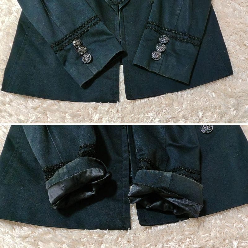 希少 アンプラグドミュージアム ナポレオンジャケット Lサイズ ブラック スカル