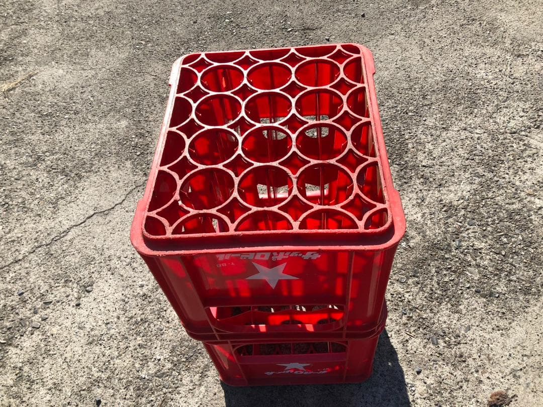 サッポロビールケース赤籠2個埼玉北部引取＆発送可能1個売に対応します