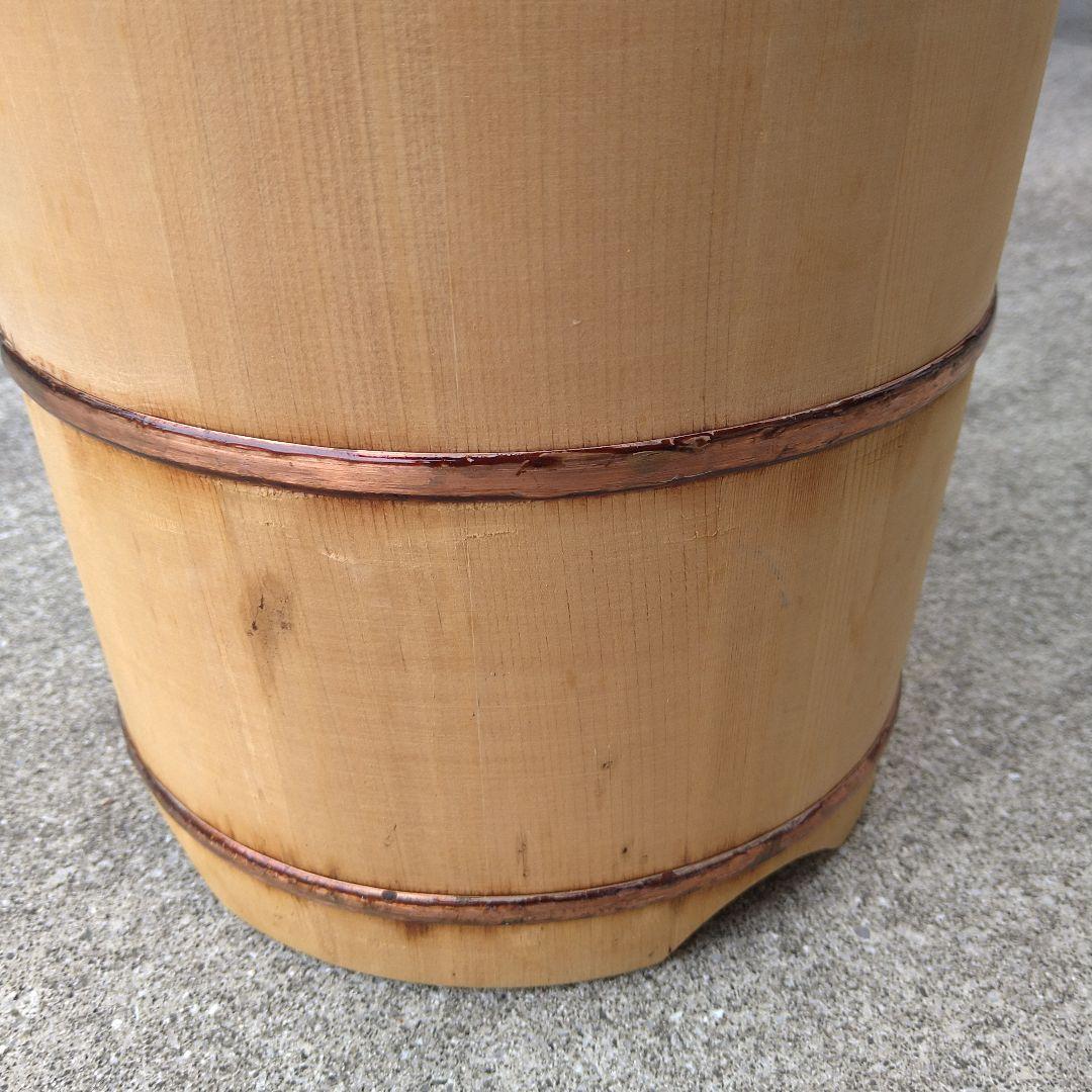 木製水屋道具 手桶 竹製ひしゃく 墓参り用桶 手桶セット 木製手桶 お