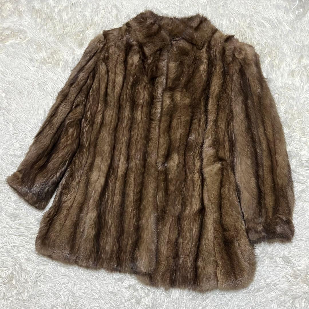 極美品✨ロシアンセーブル 毛皮コート ツヤ感◎ ふわふわ - メルカリ