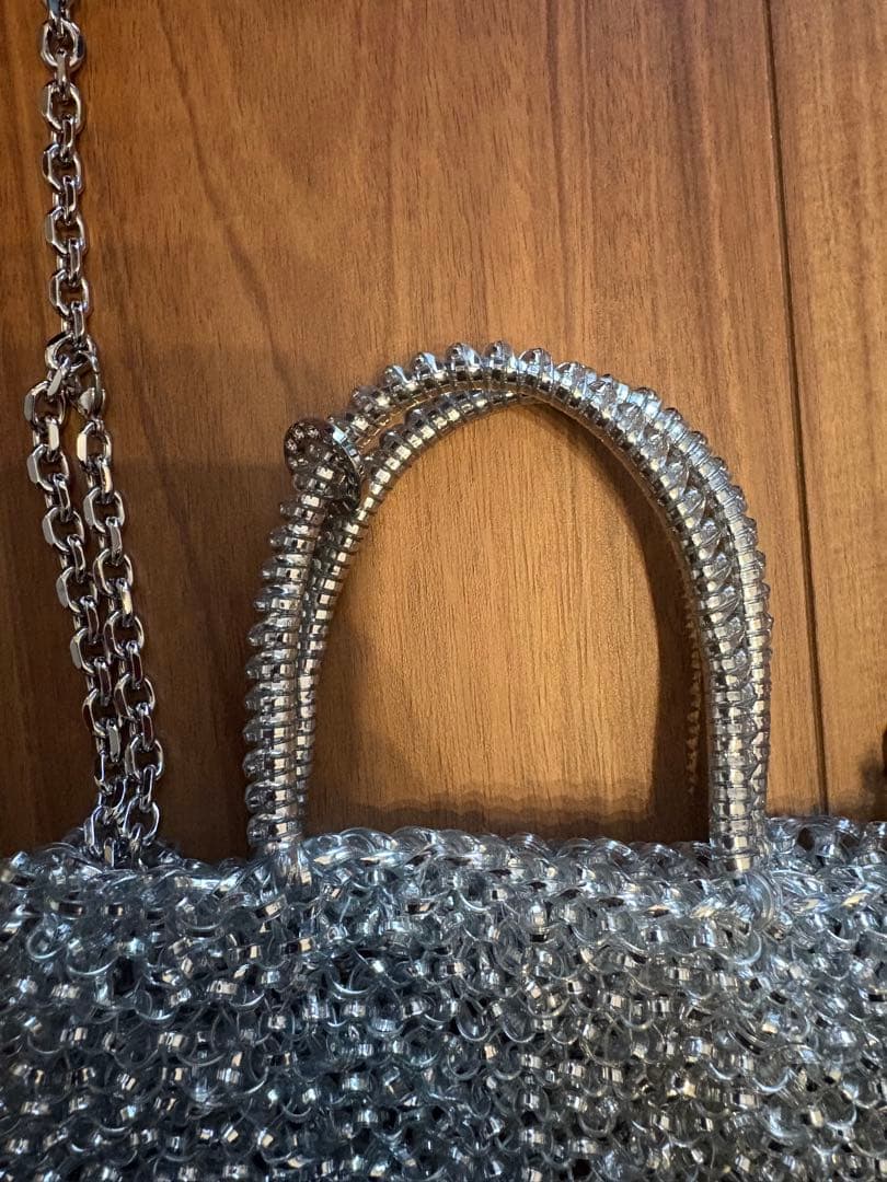 【美品】ANTEPRIMA シルバー ワイヤーバッグ　ミニアトゥーラ