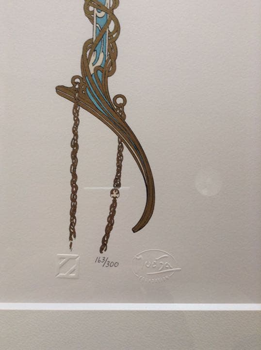 ミュシャ額装リトグラフ