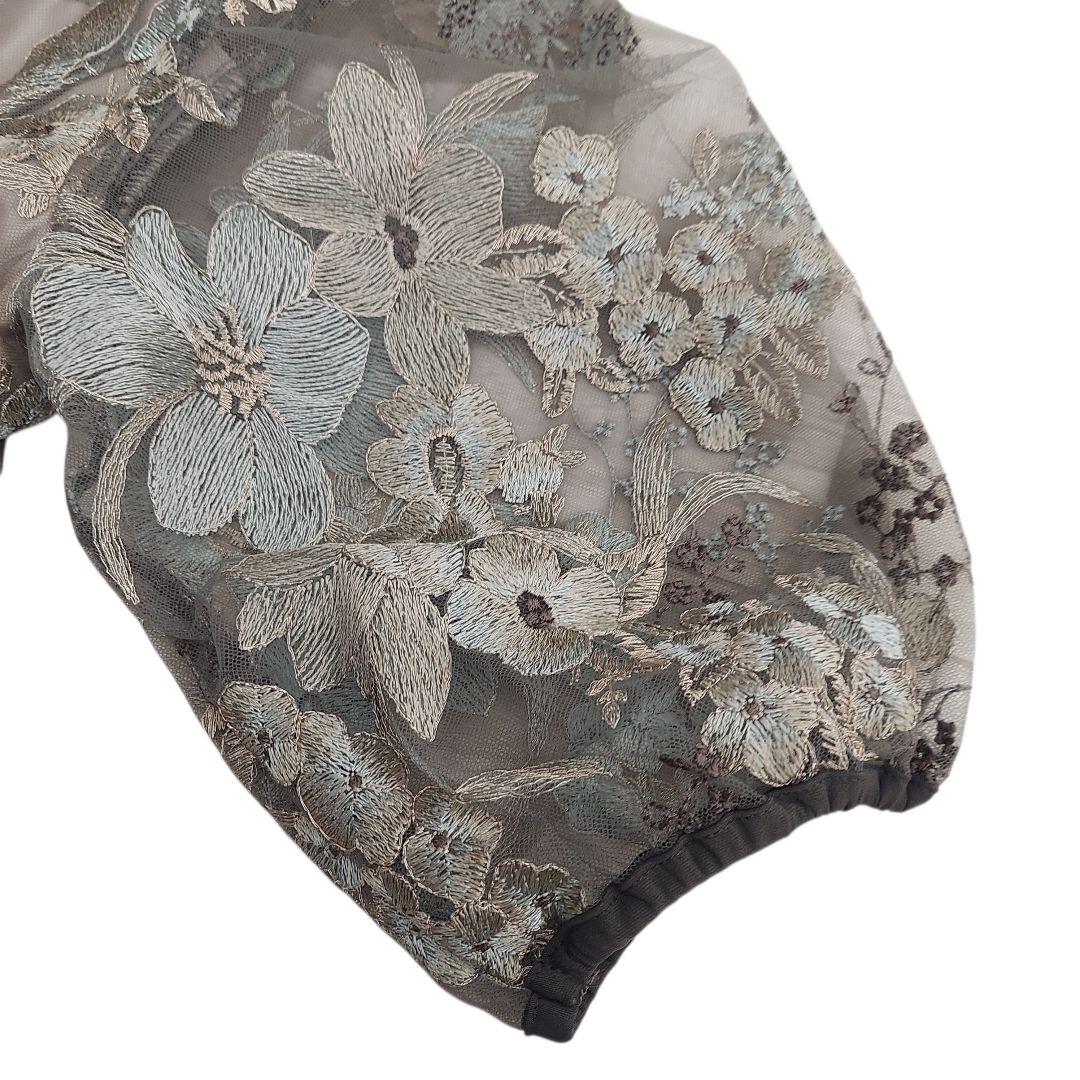 美品✨Kana シック フラワー刺繍 パーティー ドレス 結婚式 オケージョン