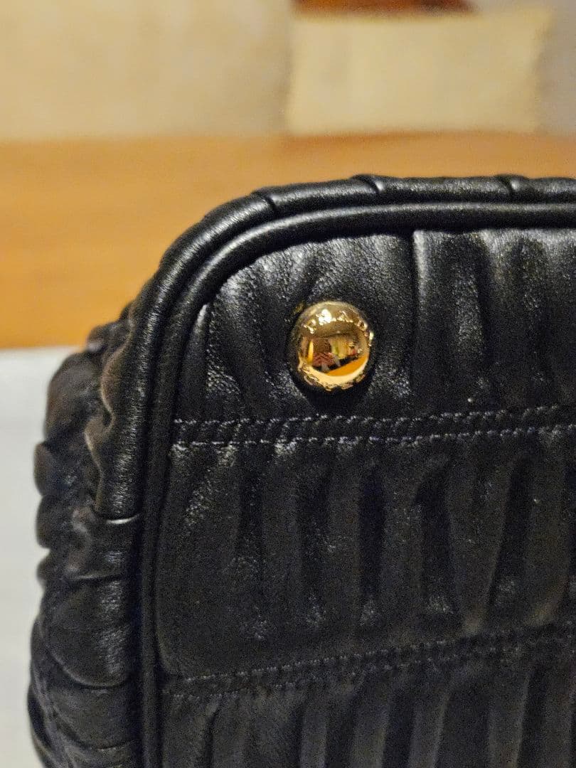 PRADA　プラダ　レザー　ハンドバッグ 2WAY ショルダーバッグ