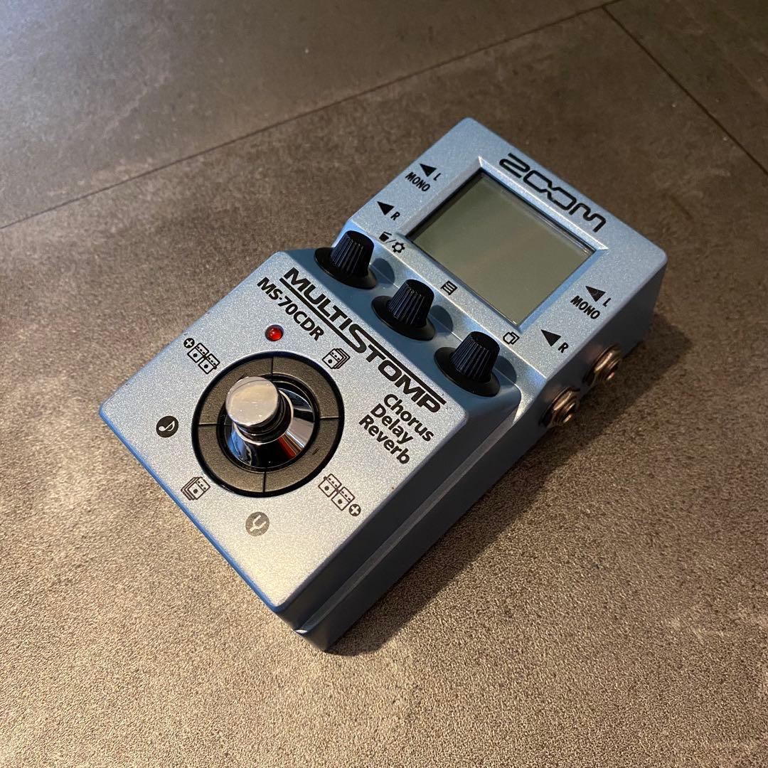 【美品】ZOOM MULTISTOMP MS-70CDR ギターエフェクター ZOOM MS-70CDR+ MultiStomp ストンプボックス 空間系エフェクター