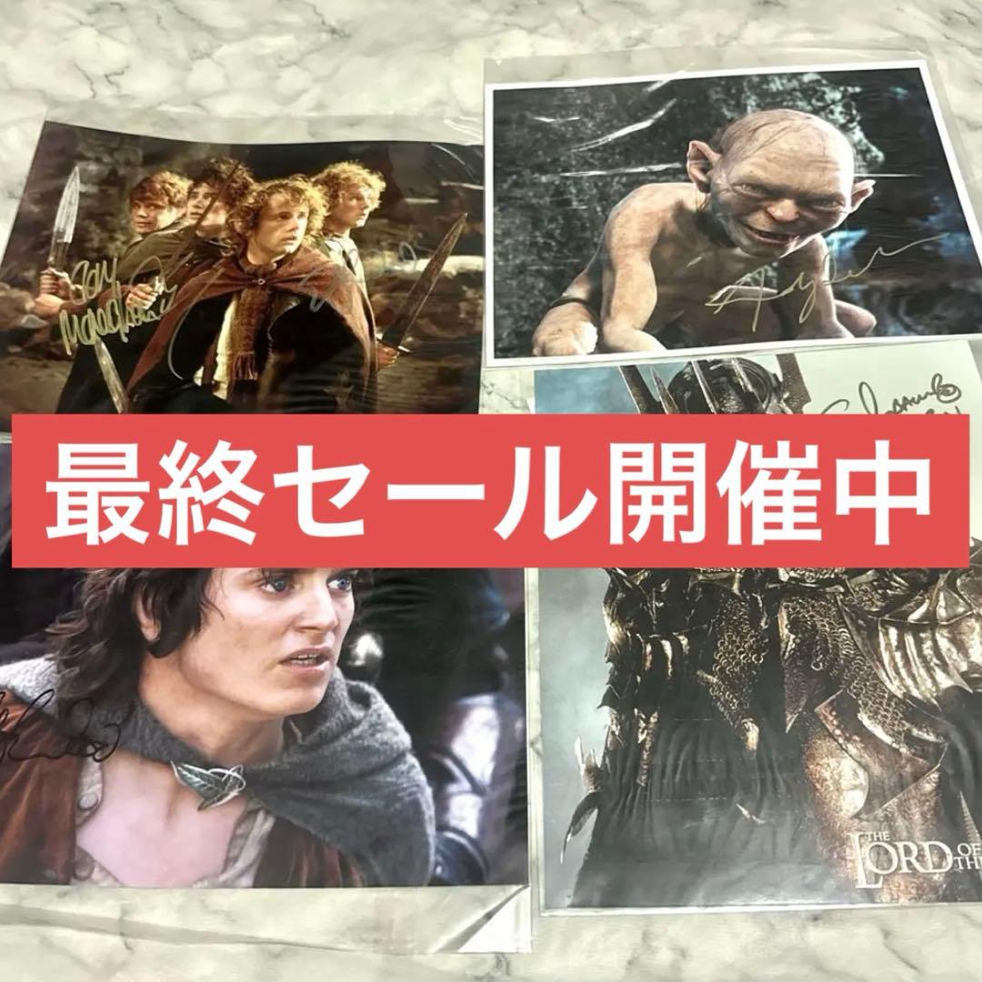ロードオブザリング 直筆サイン 4枚組 ポートレート イライジャ・ウッド ロードオブザリング 直筆サイン 4枚組 ポートレート イライジャ