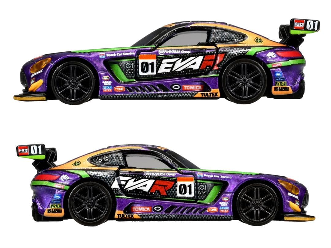 2台セット　エヴァRT初号機 AMG GT3&ハイエース