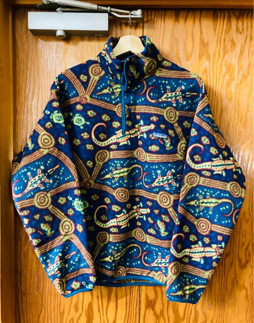 期間限定値下 patagonia パタゴニア スナップT ワニ柄 総柄 激XL 雪なし