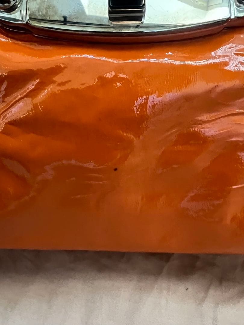 【美品】　miumiu ガラスレザー　バッグ