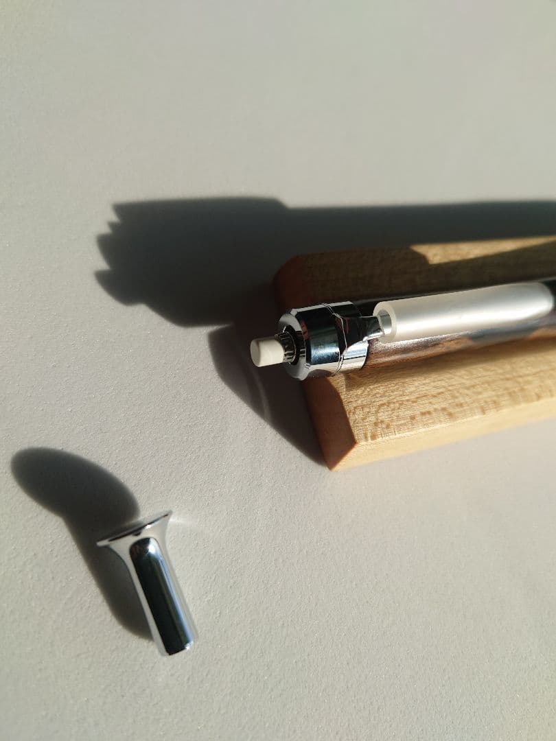 黒柿 シャープペンシル 新うるし 拭き漆 金継ぎ 補修済み