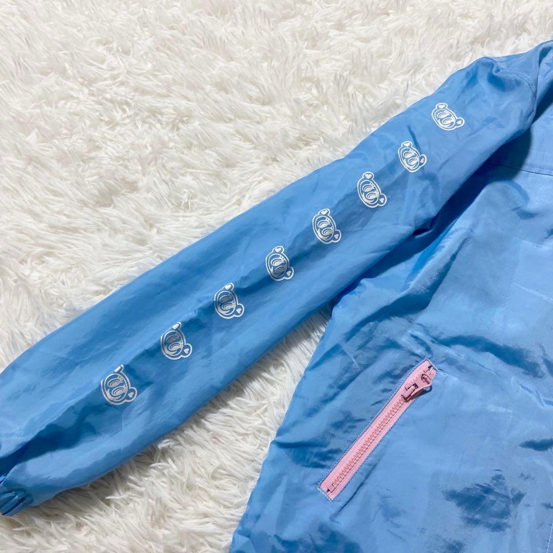 エンジェルブルー y2k 平成女児 ナイロンジャンパー ウィンド