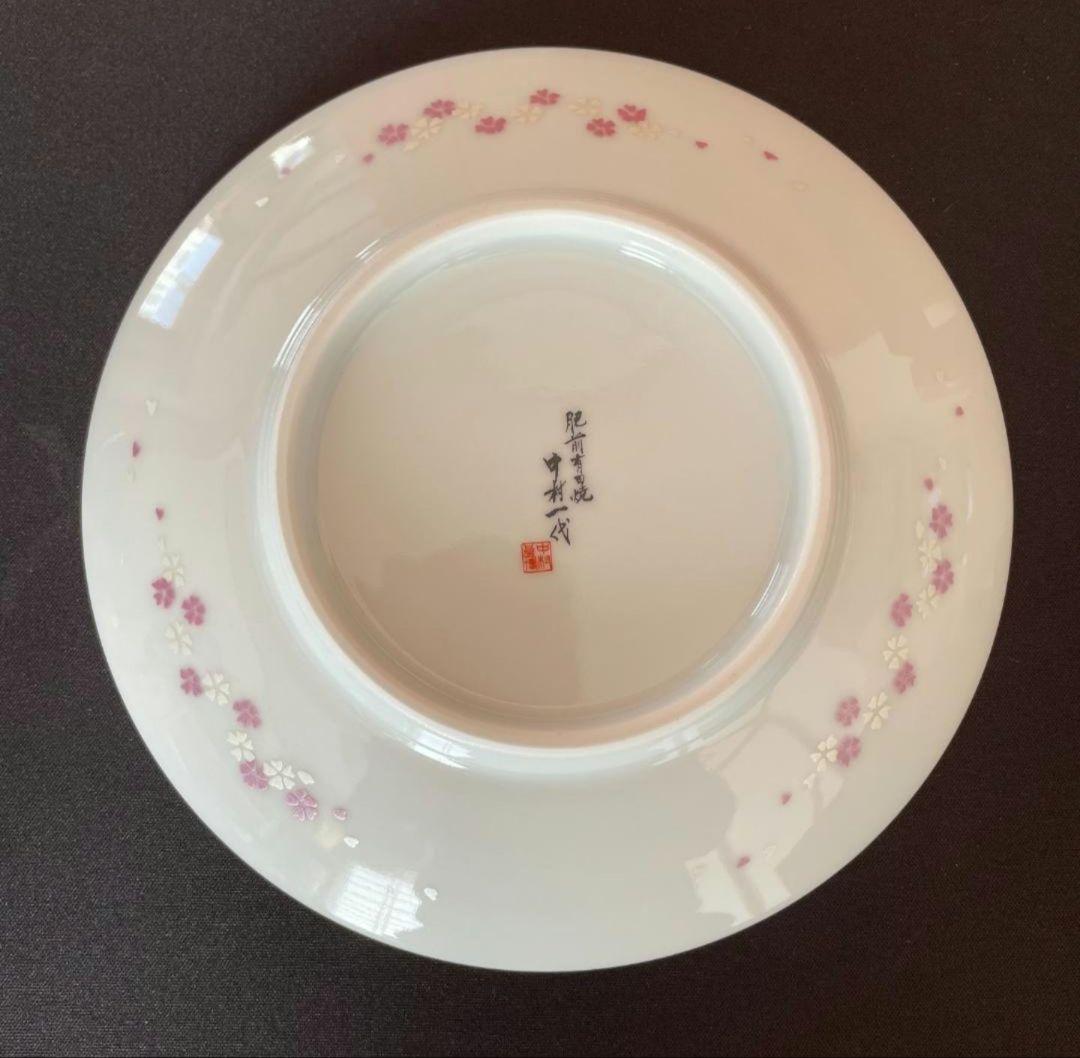 有田焼 時しらせシリーズ 珈琲碗 夜桜絵 中村一代 コーヒーカップ 木箱付き