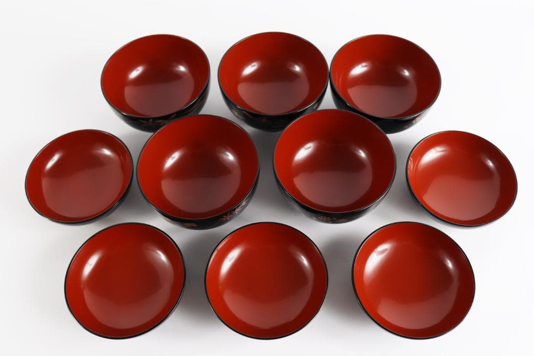 K*o様 輪島塗 蒔絵 吉祥文 吸物椀 人間国宝 大場松魚 寺井直