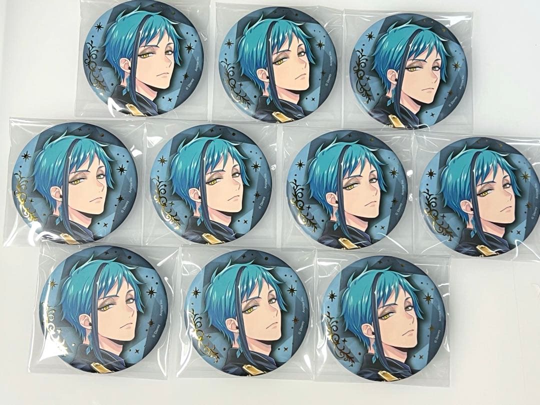 新品 ツイステ 5周年 フロイド ブレイジングジュエル 缶バッジ 6点