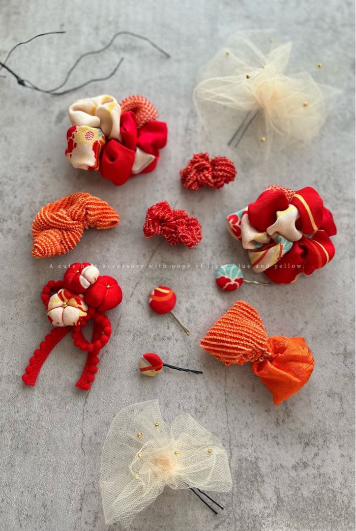 【*i様 七五三　七五三髪飾り　ヘッドドレス　着物髪飾り　リメイク髪飾り　037