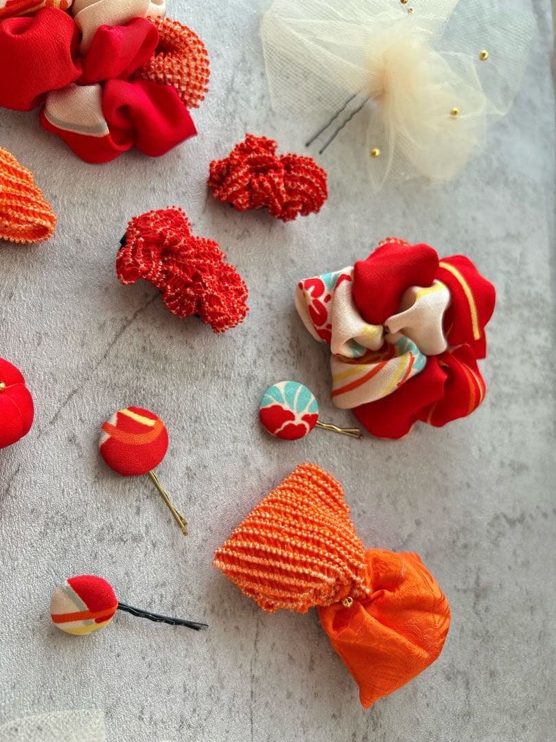 【*i様 七五三　七五三髪飾り　ヘッドドレス　着物髪飾り　リメイク髪飾り　037