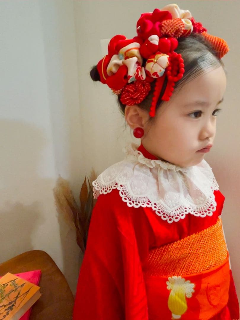 【*i様 七五三　七五三髪飾り　ヘッドドレス　着物髪飾り　リメイク髪飾り　037