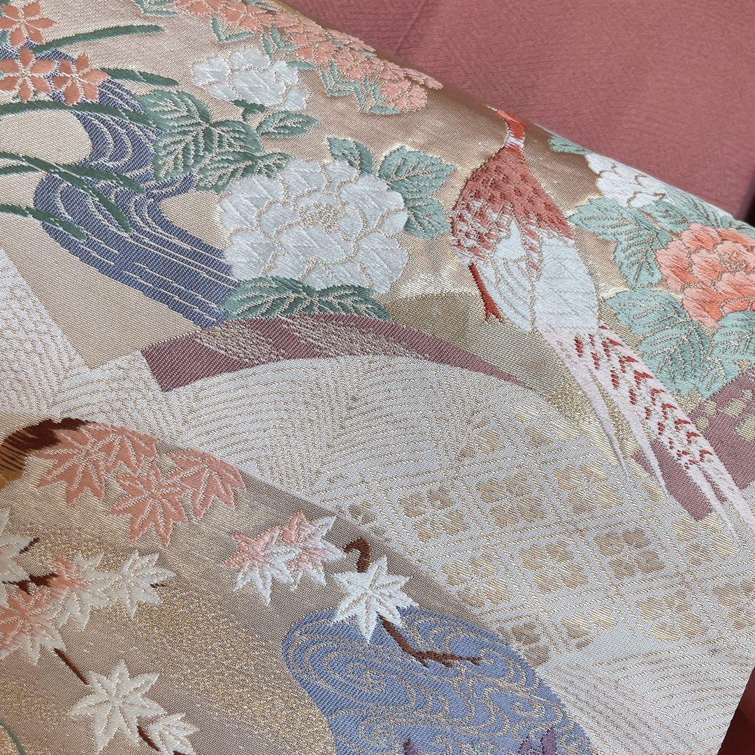 訪問着 フルセット ツツジ 撫子 梅 萩 小花 手刺繍 可愛らしいお花 L1