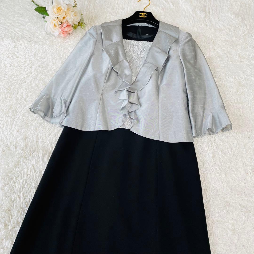 極美品✨東京ソワール アプロベリー 光沢 マザーズドレス セットアップ M