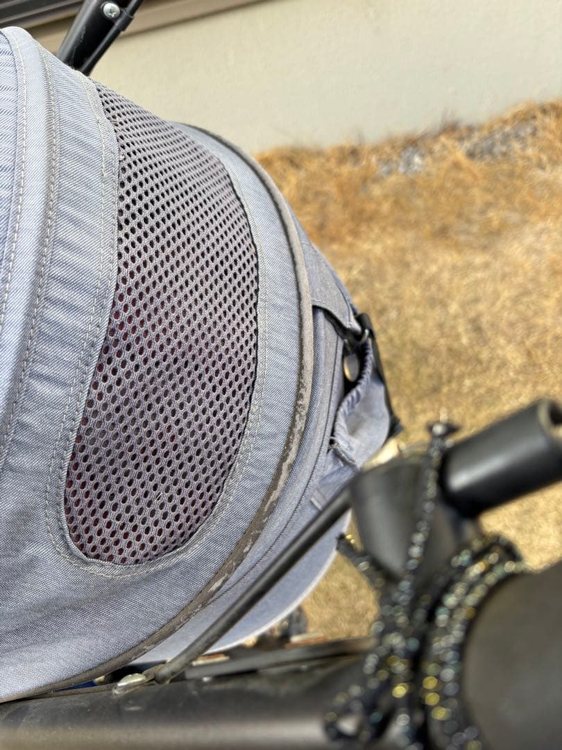 エアバギー☆ドーム2 ラージ テクスチャーデニム&ブラック ペット