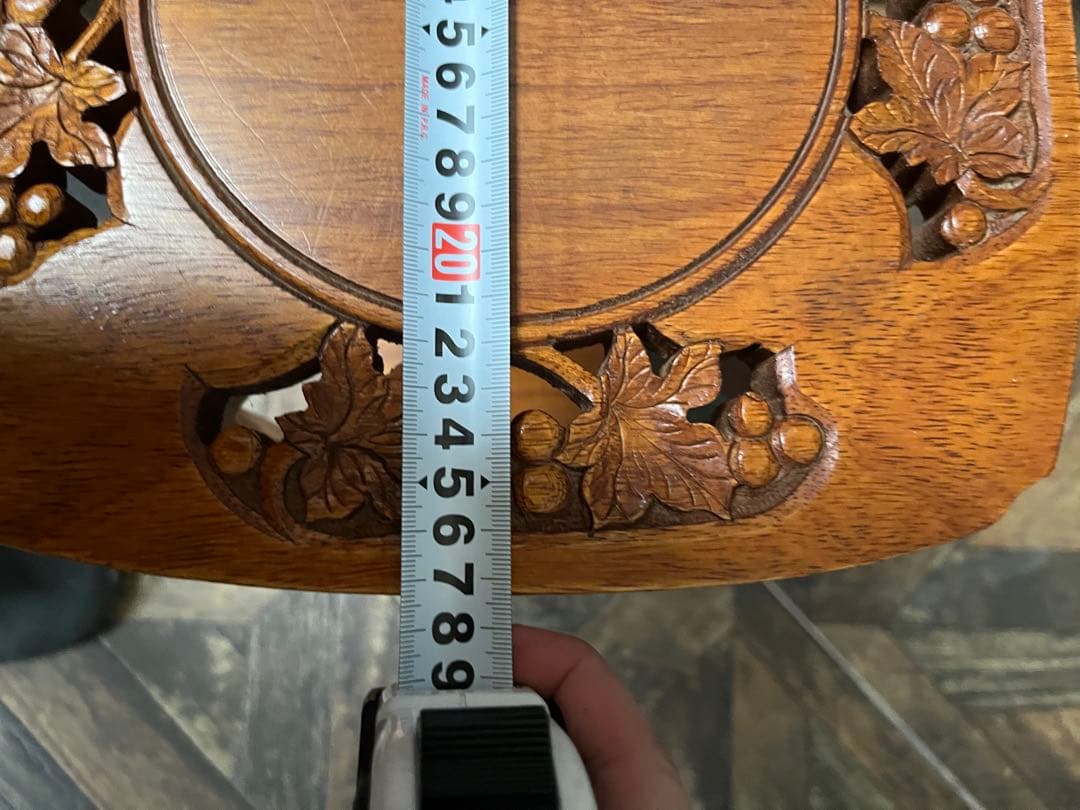 花台 スツール 木製 インテリア 彫刻 木彫り