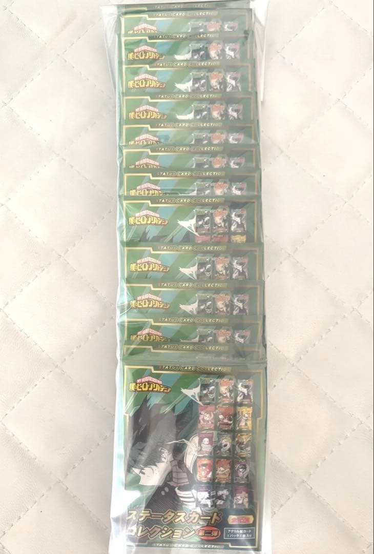僕のヒーローアカデミア　ヒロアカ　ステータスカード　未開封　15個