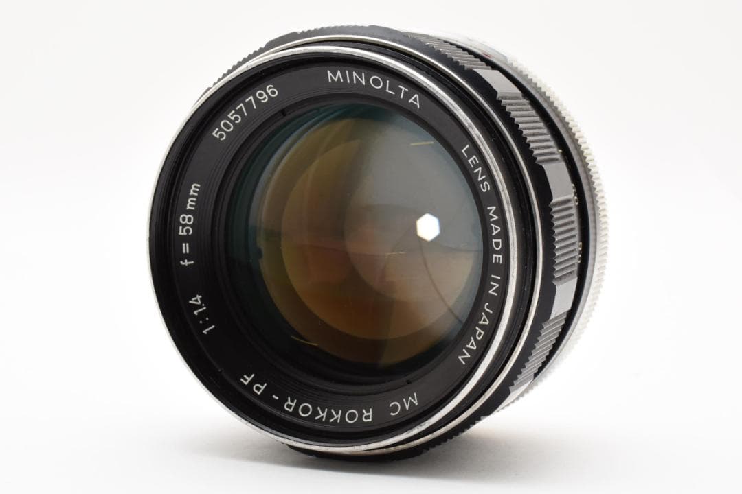美品 ミノルタ MC ROKKOR-PF 1:1.4 f 58mm レンズ