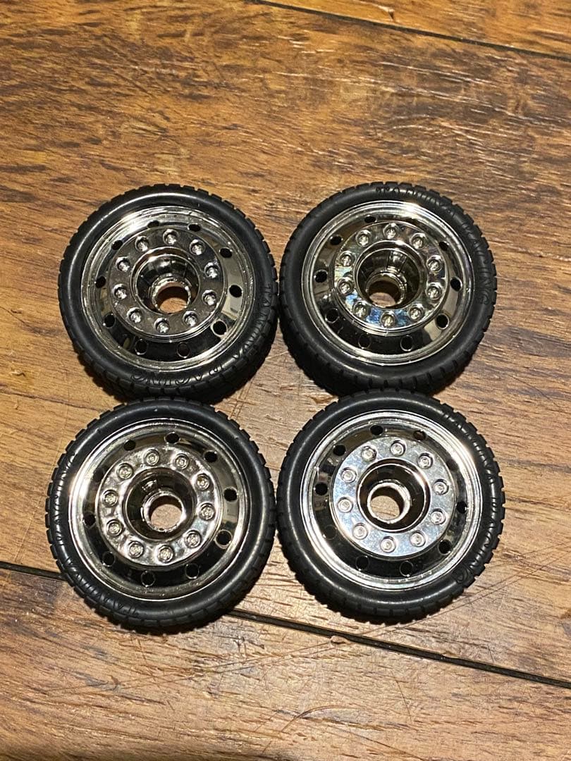 1/14 トラック トレーラー用ホイール 単車 4t 3軸 4軸 扁平 美品