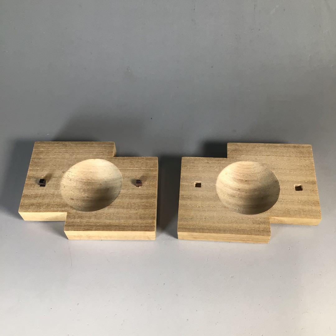 N972 香合 『道場宗廣作』『桐木地』『葦に水』『色紙重香合』 共