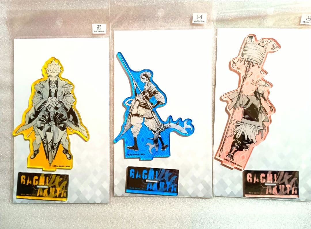 3種セット/未開封】ガチアクタ アクリルスタンド アクスタ 原作