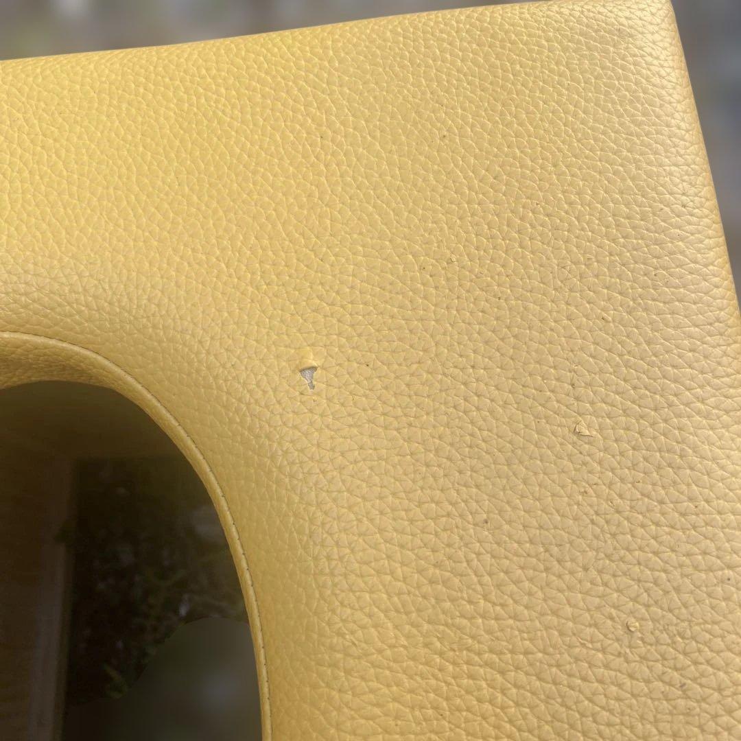 イエロー 合成皮革 スツール 木製 よもぎ蒸し 椅子