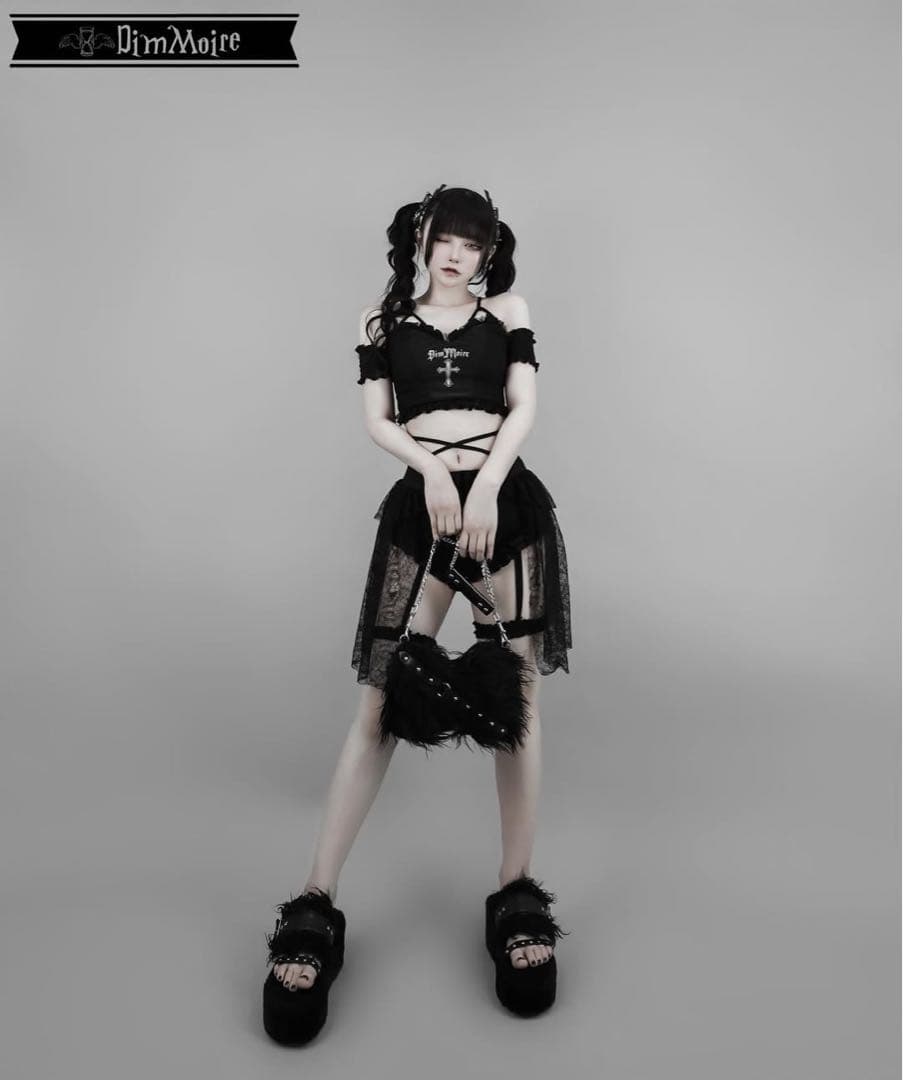 最終値下げ 新品未使用 dimmoire 十字の誓いスイムウェア 黒