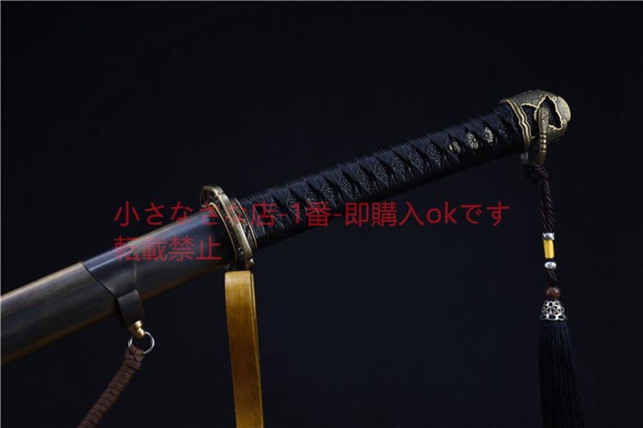 模様鋼 銅装 軍刀 武具　刀装具　日本刀　模造刀　居合刀
