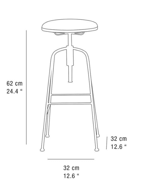ZARA  リネン スイベル バースツール（回転式）スツールB