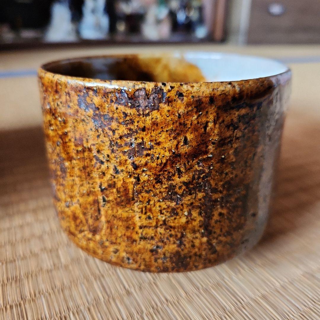 古い唐津筒茶碗